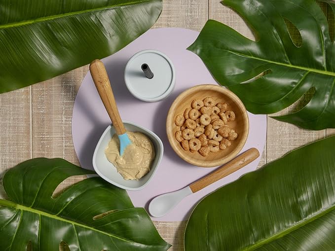 Avanchy Baby Bowls Silicone MINI Prep Bowl Set for Babies Kids Toddler for Feeding Food 4 oz, Magenta