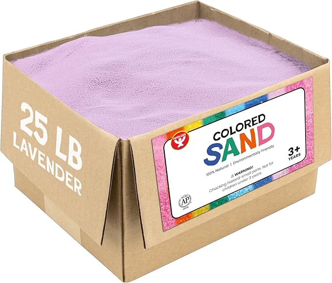 Hygloss Products Sand Colorful Craft Art-Variety of Uses-Environmentally Friendly and Safe for Kids, Lavender
