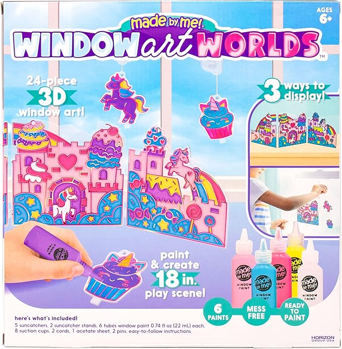 Yes Made by Me Paint & Create Window Art Worlds Unicorn Kit