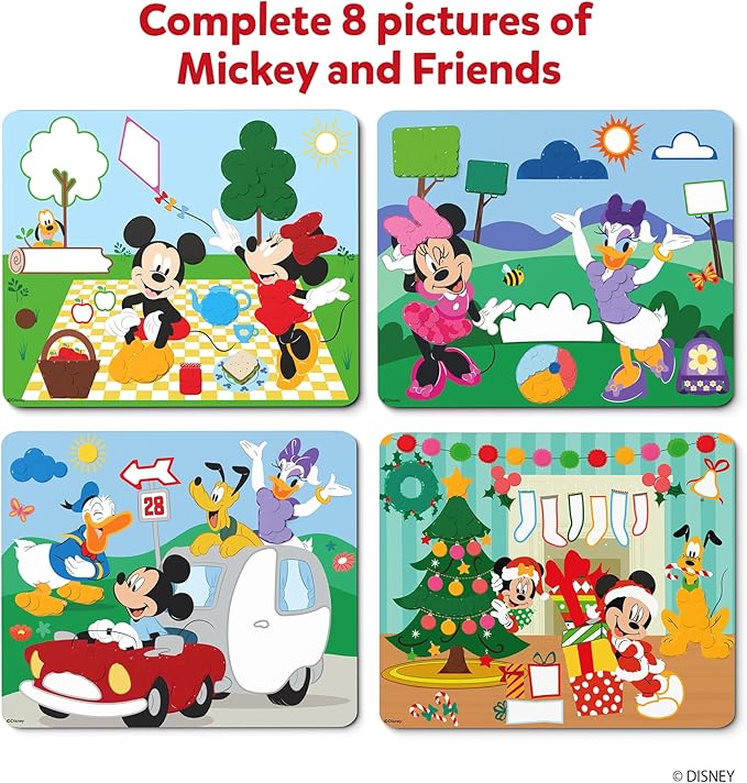 Skillmatics Art Activity - Dot It Disney Mickey and Friends, Mess-Free Sticker Art for Kids, DIY Craft Kits, Scrapbooking, Gifts for Boys & Girls Ages 3, 4, 5, 6, 7