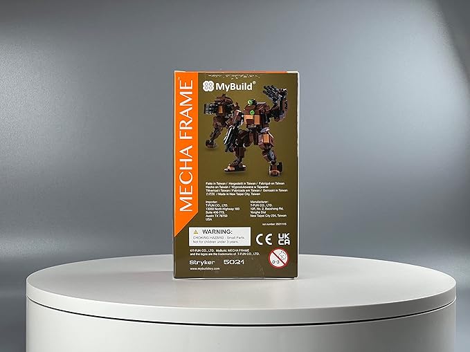 MyBuild Mecha Frame Armed Forces Stryker 5021 - Brown Armor Robot Blocks Toy Building Bricks Collection for Children to Adult Mech Fans