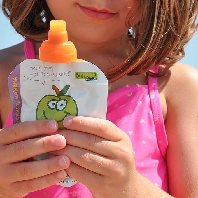 ChooMee SoftSip Food Pouch Tops | 4 Colors + White case | Prevent Spills and Protect Childs Mouth