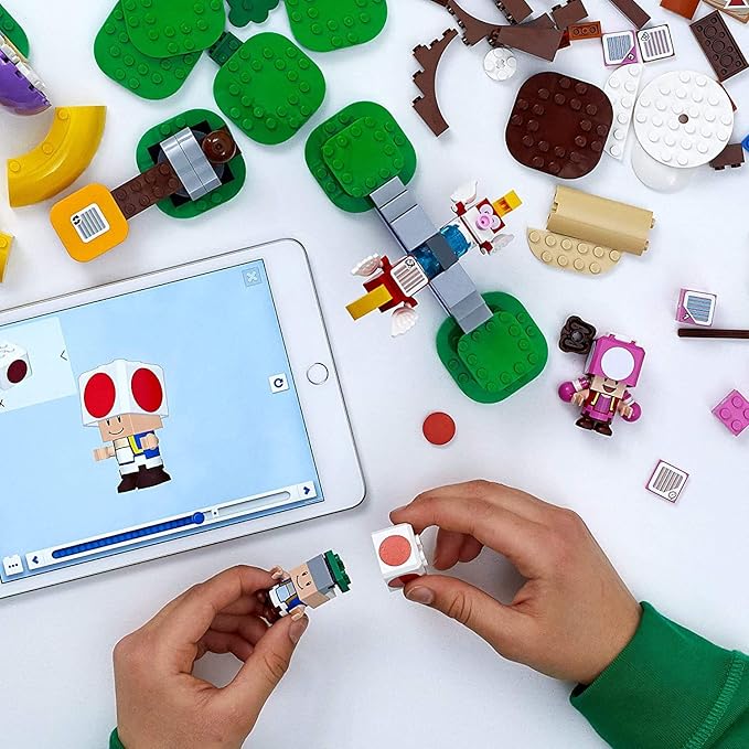 LEGO Super Mario Toad’s Treasure Hunt Expansion Set 71368 Building Kit; Toy for Kids to Boost Their Super Mario Adventures with Mario Starter Course (71360) Playset (464 Pieces)