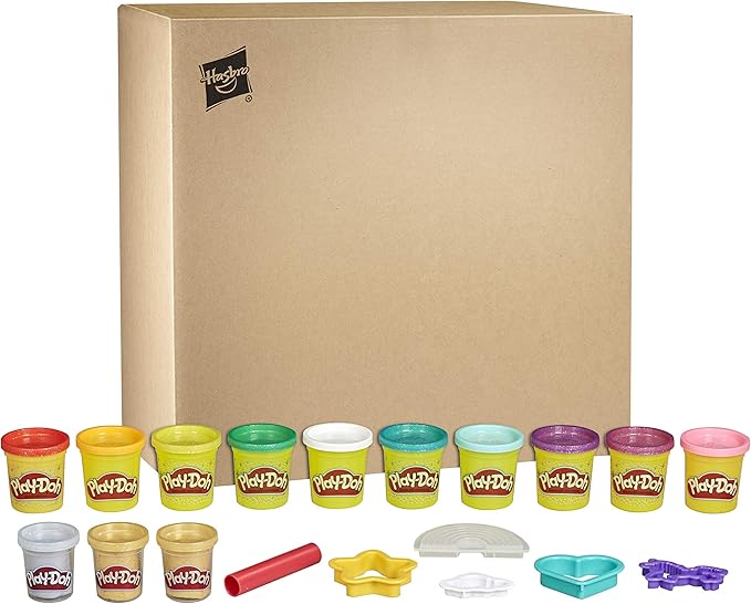 Play-Doh Unicorn Theme 13-Pack of Non-Toxic Modeling Compound Including Sparkle and Metallic Colors Plus 6 Tools (Amazon Exclusive)