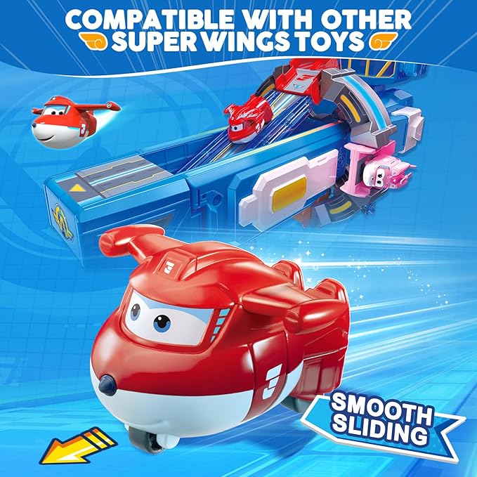 Super Wings Transformer Toys, 2 in Jett Robot Transformer Action Figures, 2-in-1 Mode Robot Transformer Toys for Boys Girls 4-6 6-8, Fun Plane Toys for Boys Toddlers Kids Age 3 4 5 6 7 8