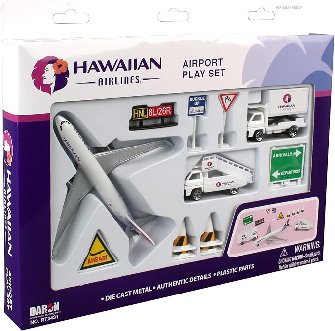 Daron Hawaiian Airlines Airport Playset , White