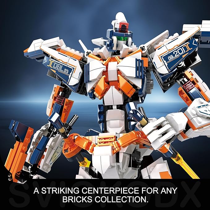 SVIOKODX Mecha Building Block Sets,Liberator of Firmaments Robot Model Kits for Adults,Cool Bricks Mech，Collectible Kits for Kids Boys 8+ (1451 PCS)