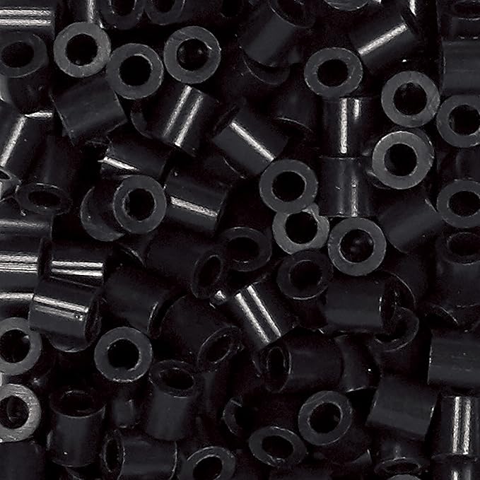 Perler Beads Fuse Beads for Crafts, 6000pcs, Black & Beads Bead Tweezer Tools, 2 pc 4.25 Inch