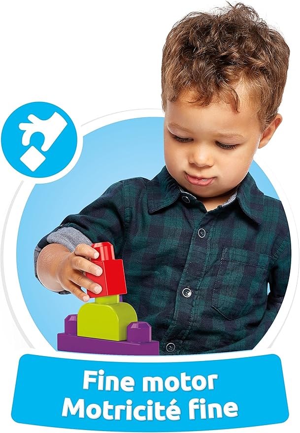 MEGA BLOKS Fisher-Price Toddler Building Blocks Toy Set, Build ‘n Create with 250 Pieces, Ages 1+ Years