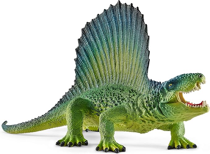 Schleich Dinosaurs, Realistic Dinosaur Figurines for Boys and Girls, Dimetrodon Toy Figurine, Green, Ages 4+