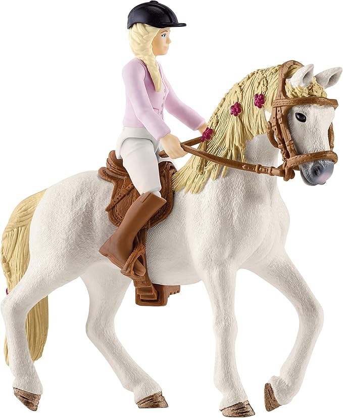 Schleich Horse Club 95-Piece Horse Set for Girls and Boys Ages, Camper for Secret Club Meetings Playset with Doll and Horse Toys