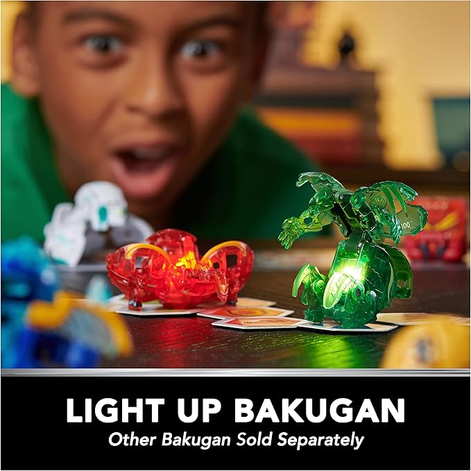 Bakugan Legends Collection Pack, 4-Pack Featuring Centipod, Surturan Geogan, Dragonoid Nova, Trox Ultra, and 6 BakuCores, Kids Toys for Ages 6 and Up
