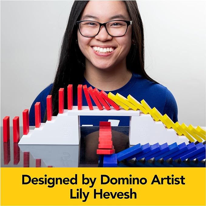 Spin Master Games, Lily Hevesh H5 Domino Creations 100-Piece Dominoes Set, Kids Games, Building Toys, Classic Game, Dominoes for Adults, Ages 5+