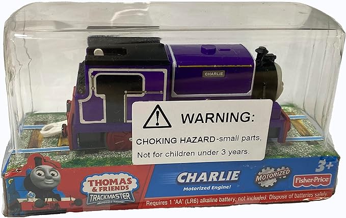 wltk Motorized Charlie Train Set, Battery-Powered Train Toy for Toddlers Age 3+, Kids Boys Girls