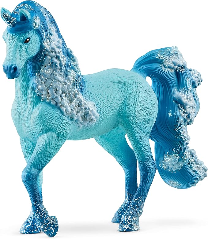 Schleich bayala New 2023, Unicorn Toys for Girls and Boys, Elementa Water Flame Unicorn Toy Figurine, Ages 5+