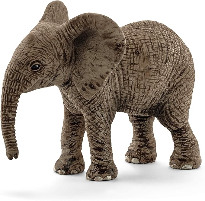 Schleich Wild Life, Animal Figurine, Animal Toys for Boys and Girls 3-8 years old, African Elephant Calf, Ages 3+
