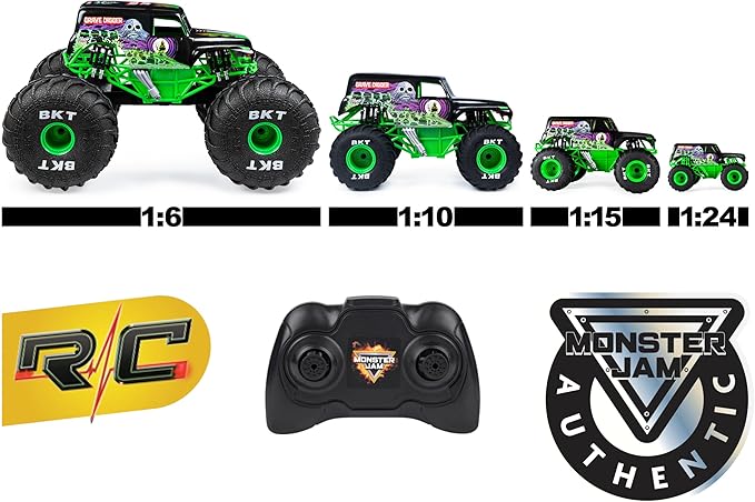 Monster Jam, Official El Toro Loco Remote Control Monster Truck for Boys and Girls, 1:24 Scale, 2.4 GHz, Kids Toys for Ages 4-6+