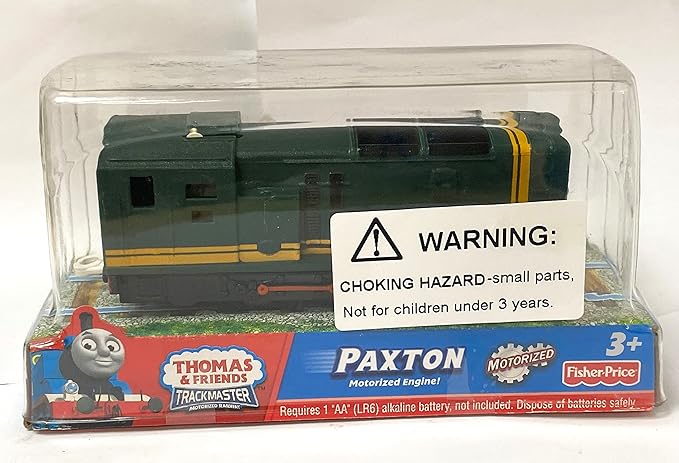 Motorized Green Henry Train Engine Toy Set, Battery-Powered Train’s Friend Toy Set ，Toddlers Train Toys for Age 3 4 5 6 7 8 Kids Boys Girls (Paxton)