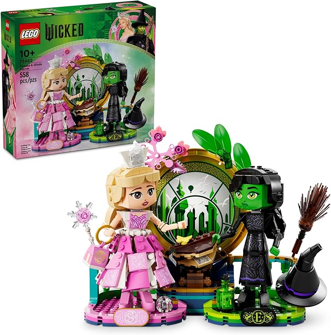 LEGO Wicked Elphaba & Glinda Figures Building Toys - Wicked Toys for Kids, Girls & Boys, Age 10+ - Buildable Wicked Dolls - Birthday Gift Idea - 75682