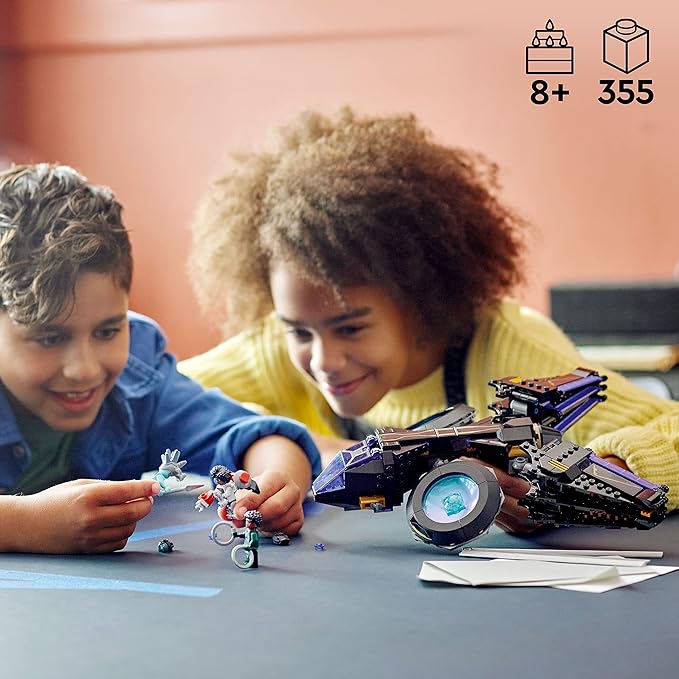 LEGO Marvel Shuri's Sunbird, Black Panther Aircraft Buildable Toy Vehicle for Kids, 76211 Wakanda Forever Set, Avengers Superheroes Gift Idea