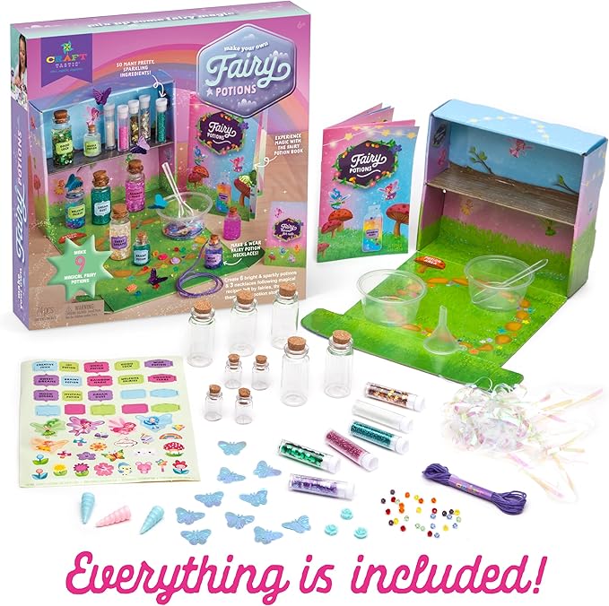 Craft-tastic – Fairy Potions Craft Kit – Make 9 Magical Fairy Potions