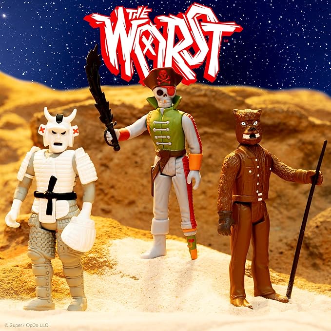 Super7 The Worst Captain Deadstar (Scum Squad) - 3.75" The Worst Action Figure with Accessory Collectibles and Retro Toys