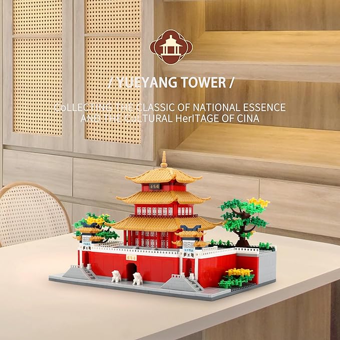 Chinese Famouse Architecture Micro Building Blocks Model Set for Adults - Yueyang Tower 2236 PCS