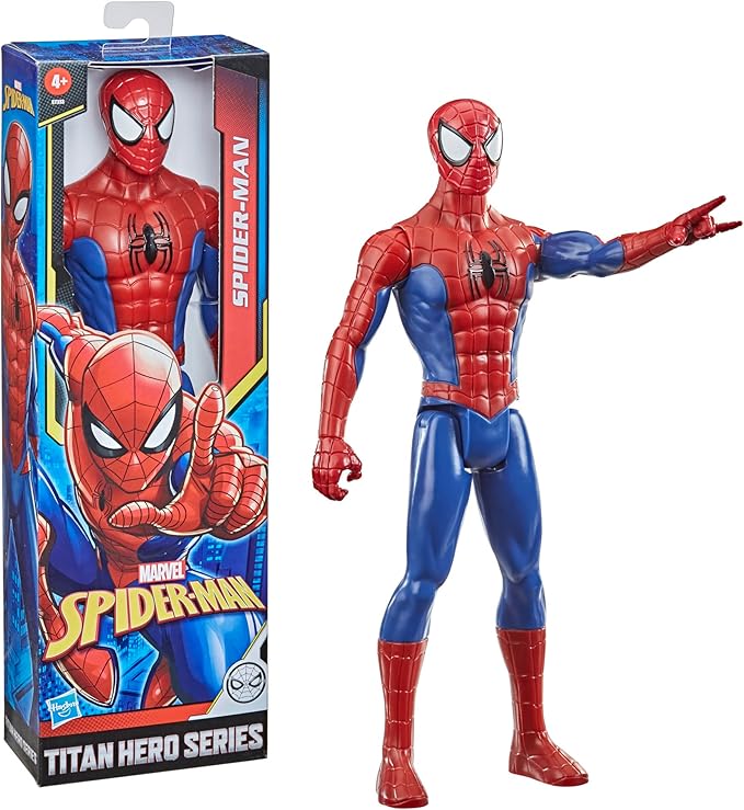 Marvel Titan Hero Series Spider-Man 12-Inch Action Figure with Fx Port, Super Hero Toys, Christmas Gifts for Boys and Girls