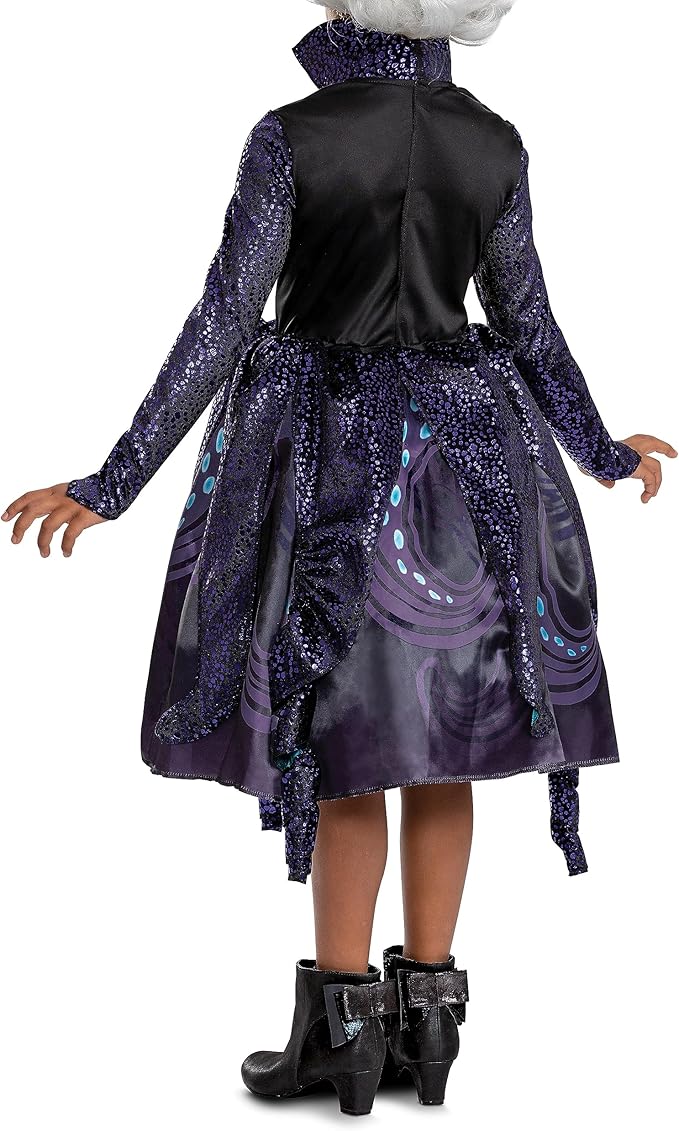 Ursula Costume for Kids, Deluxe Official Disney The Little Mermaid Live Action Costume with Accessories