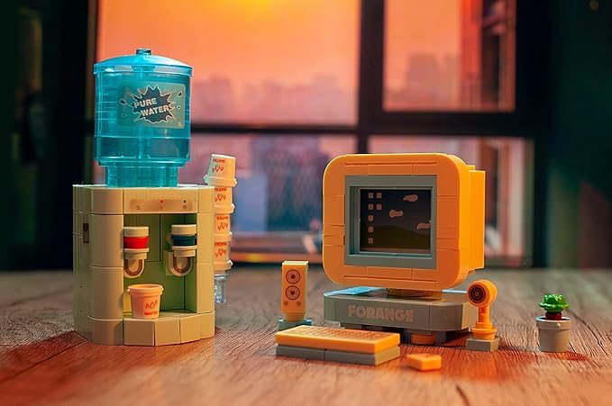 Girls Building Set, 6PCS Mini Electric Appliances Building Blocks Toy for Kids Age 6+, STEM Building Blocks Toy, Classroom Prizes, Birthday Gifts for Girls 664 Pieces