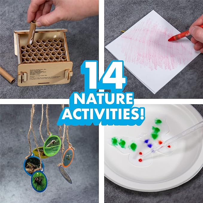 Nature Adventure Pack by Horizon Group USA, Nature Kit for Kids, Includes Hands-On Guide, 14+ Activities, Reusable Backpack, 42-Piece Card Game, Scavenger Hunt & More, Multi