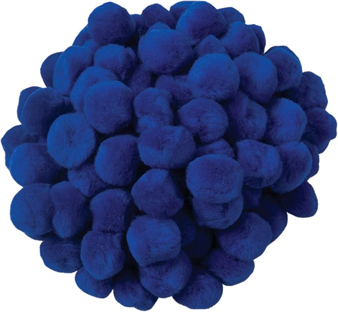 Creativity Street Pom Pons 100-Piece x 1 Inch, Royal Blue