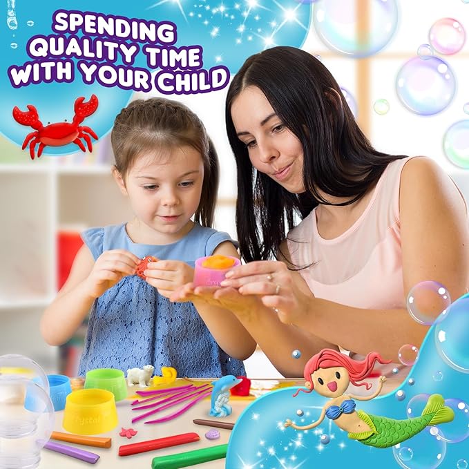Make Your Own Water Globe - Snow Water Stem Projects DIY Activities Glitters Supplies Perfect Arts & Crafts Clay for Girls Boys Kids Ages 4-6 4-8 6-8 8-12+ Years Old Christmas Holiday Games