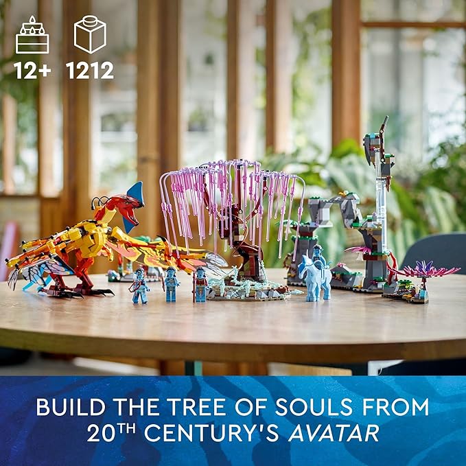LEGO Avatar Toruk Makto & Tree of Souls 75574 Building Set - Movie Inspired Toy Set with Jake Sully and Neytiri Minifigures, Direhorse Animal Figure, Glow in The Dark Pandora Adventure