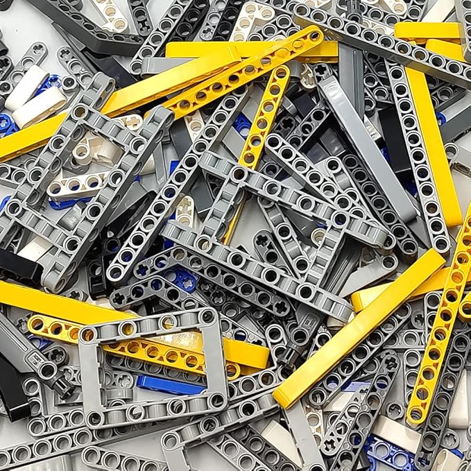 ZHX Technical Beam Set 266 Pieces - Chassis Frame Liftarm Beam Parts Piece Axles Connector for Technic Car STEM Engineering Building Brick Compatible with Major Brand Toys