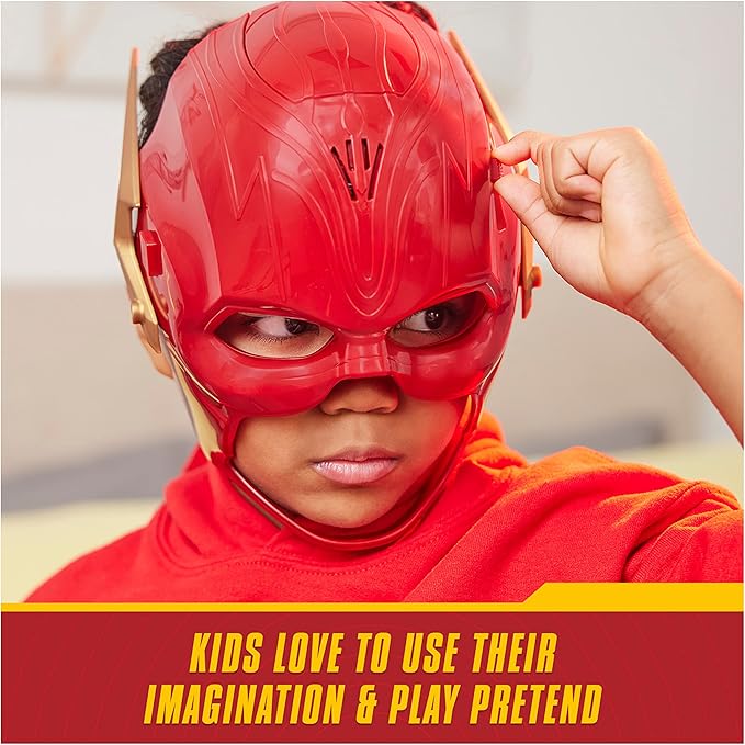 DC Comics, The Flash Hero Set, Iconic Mask with Visor and Ring, 10+ Unique