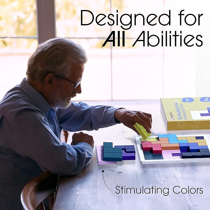 Keeping Busy Tile Matching Adult Memory Games for Dementia Activities for Seniors | Dementia Products Matching Games for Adults | Senior Citizen Gifts Dementia Toys for Elderly Board Games for Seniors