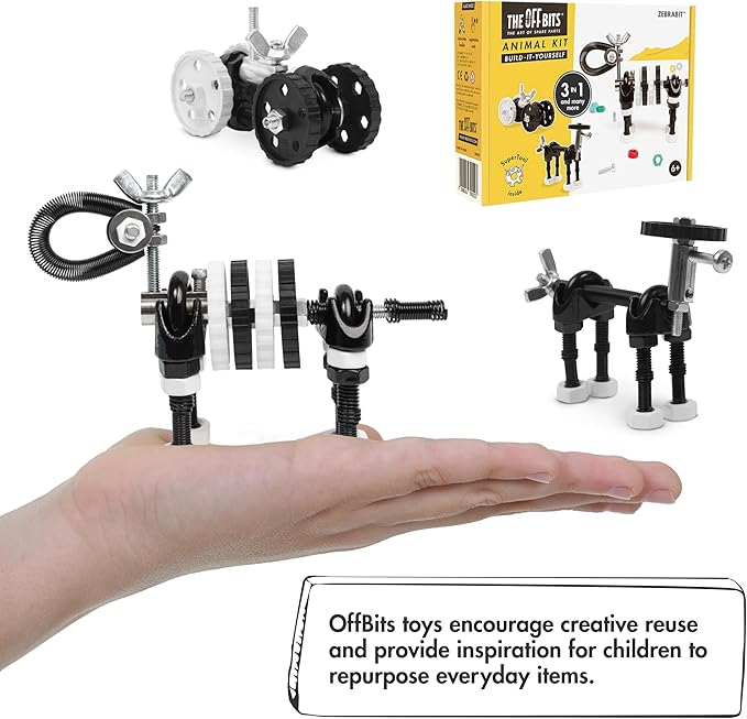 Build Your Own Animal Robot, Educational Stem Building Toys for Kids Age 6 7 8 9+ Year Old, Zebra Robot Stem Toys Engineering Kit, Construction Toys Steam Gift for Boys Girls