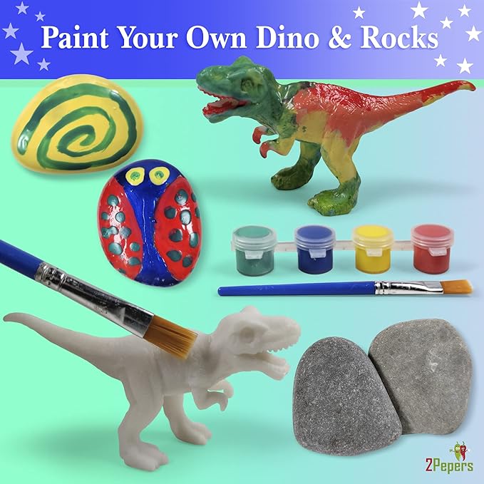 DIY Light Up Dinosaur Nightlight Arts and Crafts for Kids, Best Birthday Gifts for Boys & Girls Ages 3 4 5 6 7 8 Years Old, Fun Stem Kit for Kids