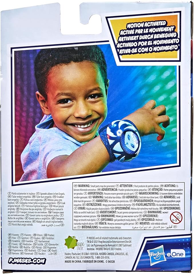 PJ Masks Catboy Power Wristband Preschool Toy, Costume Wearable with Lights and Sounds for Kids Ages 3 and Up, Blue, 14 Different Sound Effects, Standard Packaging