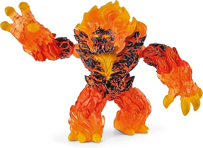 Schleich Eldrador Creatures Mythical Lava Monster - Firey Lava World Posable Lava Smasher Fantasy Action Figure with Posable Arms and Jaw, Highly Durable Toy for Boys and Girls, Gift for Kids Ages 7+