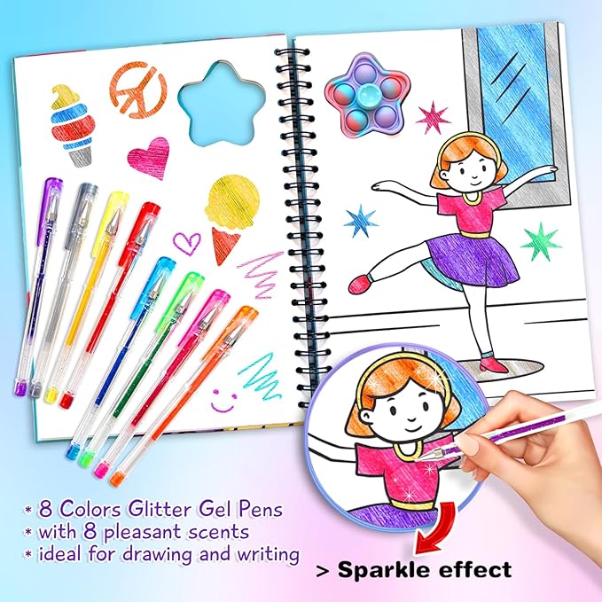 Drawing & Coloring Books for Kids | Mess-Free Coloring Books Kit for Toddlers | Child's Art Drawing Books & Creative Activity Supplies Set | Gift for Boys and Girls Ages 2-4, 4-8, 5-7, 8-12 (2 Sets)