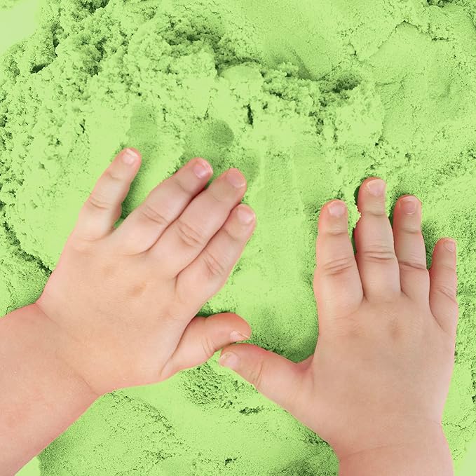 Sensory Sand 5 Pounds of Green Play Sand Bulk Refill Size