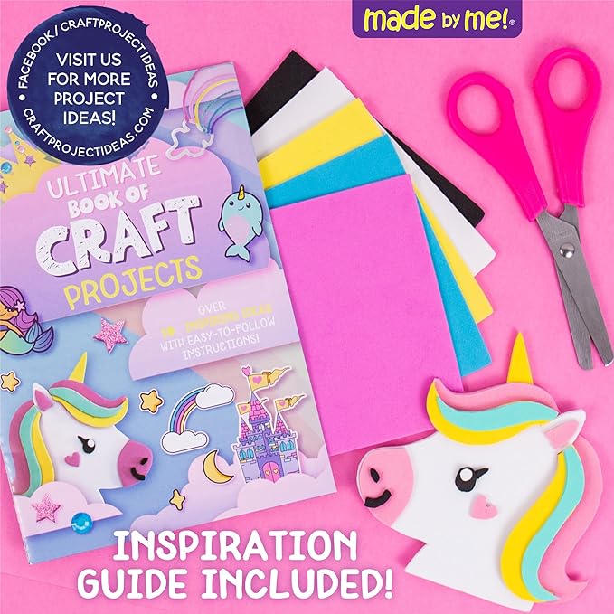 Made By Me Ultimate Craft Box, Unicorn Craft Kit, 1000 Piece Set, Reusable Storage Case, Preschool Arts & Crafts Projects, Great for Group Projects, Craft Box for Kids