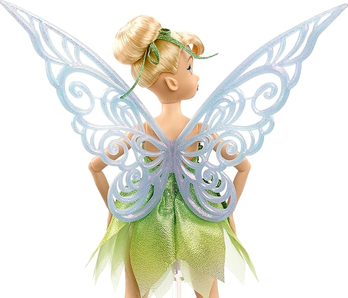 Mattel Disney Toys, Tinker Bell Collector Doll with Wings to Celebrate Disney 100 Years of Wonder, Inspired by Peter Pan