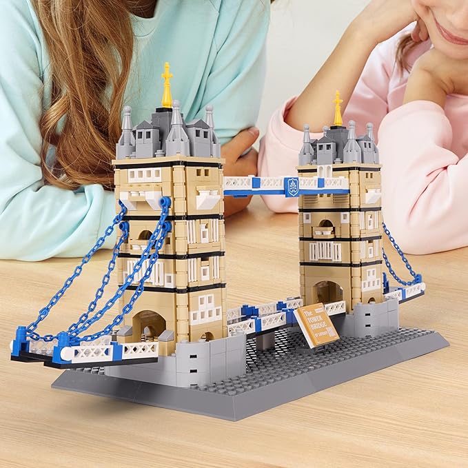 Oichy Tower Bridge Model Building Kits, World Famous Architectural Building Blocks Set, Collection Tower Bridge Toys Gifts Set for Adults and Kids(969 PCS)