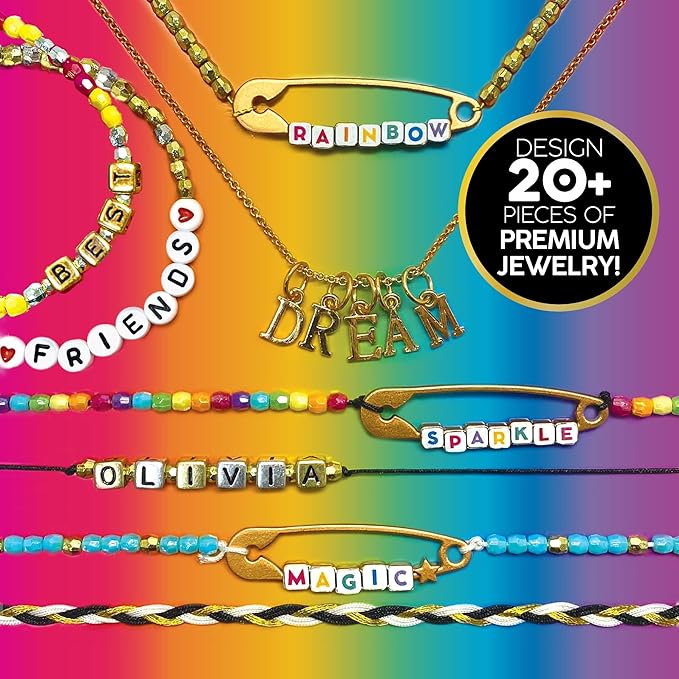 Rainbow High Ultimate Jewelry Designer, DIY Jewelry Making Kit, Design 20+ Pieces of Jewelry, Great Weekend or Sleepover Activity for Girls, Bead Kit for Kids Teens & Tweens Ages 8, 9, 10, 11