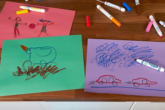 Crayola Ultra Clean Washable Markers (12 Boxes), Bulk Markers for Kids, 10 Broad Line Markers, Teacher Classroom Must Have