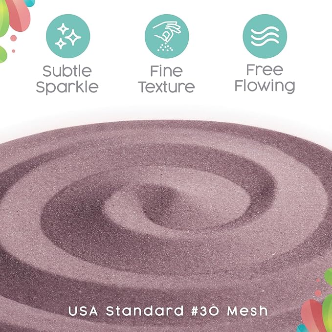 Sandsational Sparkle Quartz Unity Sand, 1 LB (16 oz), Colored Sand for Weddings, Vase Filler, Home Décor, Craft Sand, Aquarium Sand, and More