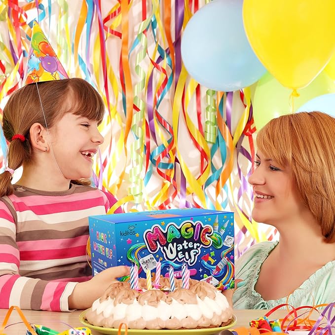 Magic Water Elf Toy Kit, Aqua Fairy Water Gel Kit with 20 Magic Gels, 10 Sea Creature Molds. Christmas Gifts, Birthday Gifts, Party Favors, Arts & Crafts DIY STEM for Kids(20 Colors)